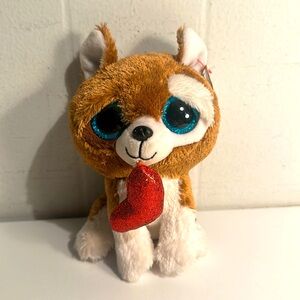 🖤 5/$30🖤 NWT smootches the dog with heart Ty Beanie Boo puppy fuzzy cute plush